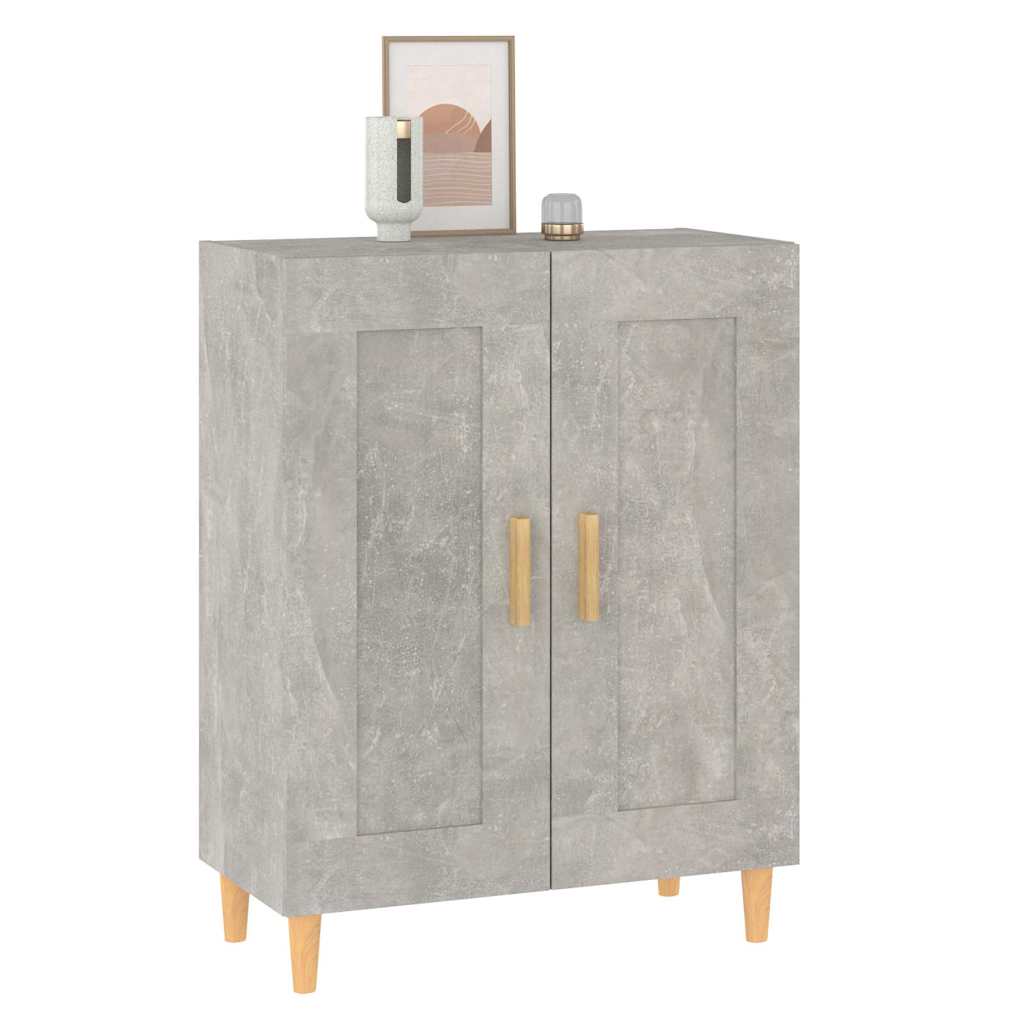 vidaXL Sideboard Concrete Grey 69.5x34x90 cm Engineered Wood 5