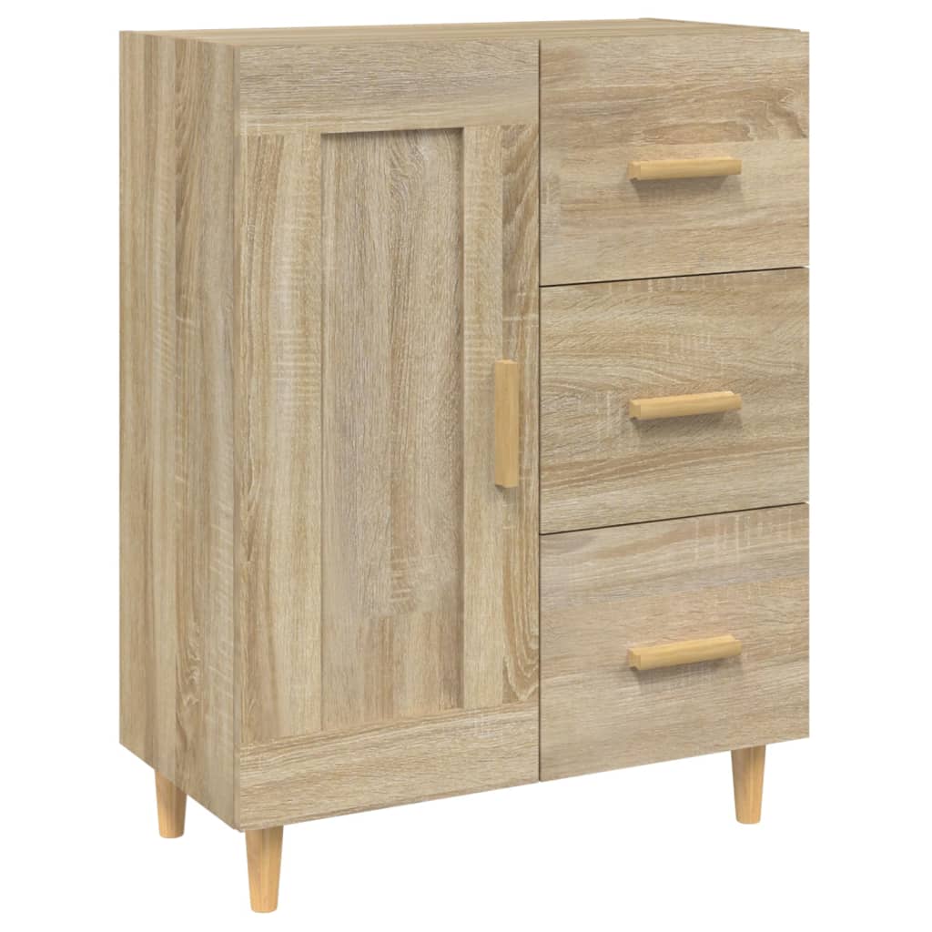 vidaXL Sideboard Sonoma Oak 69.5x34x90 cm Engineered Wood 2