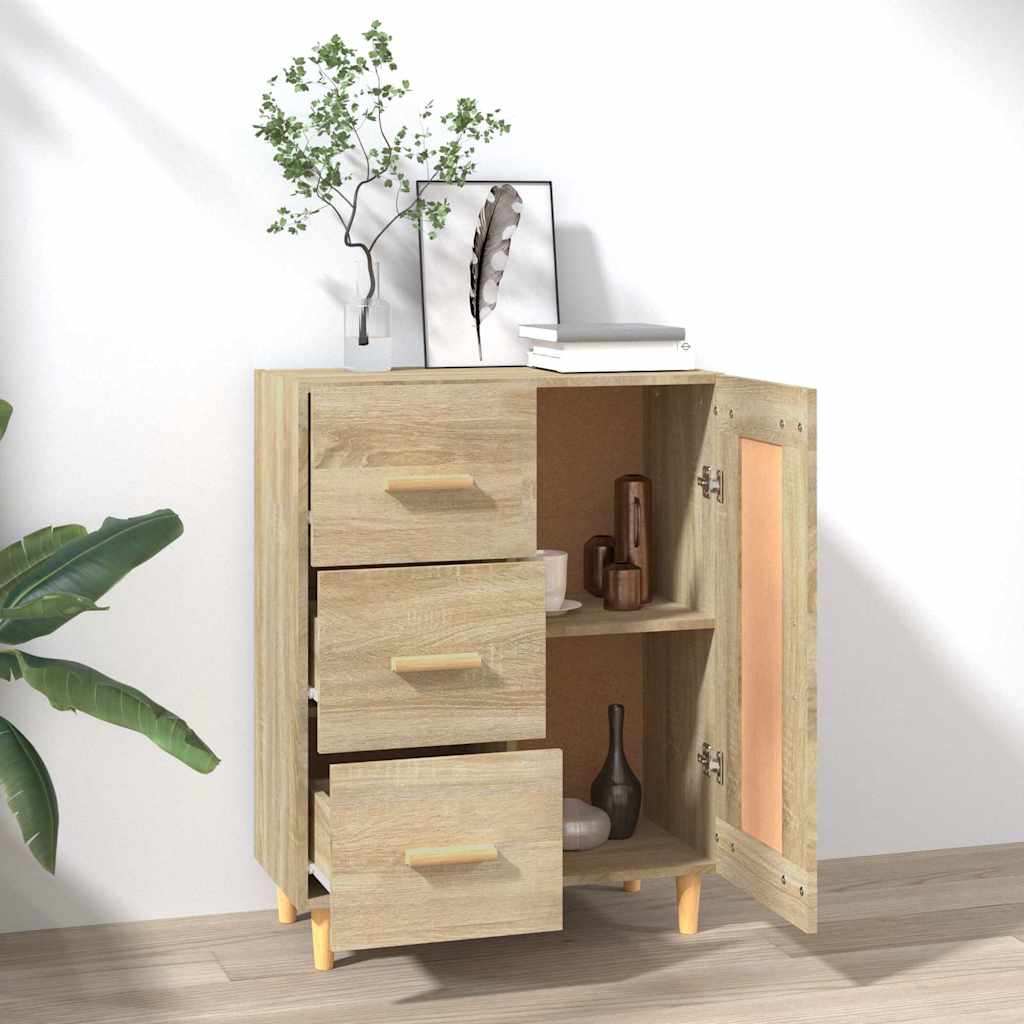 vidaXL Sideboard Sonoma Oak 69.5x34x90 cm Engineered Wood 3