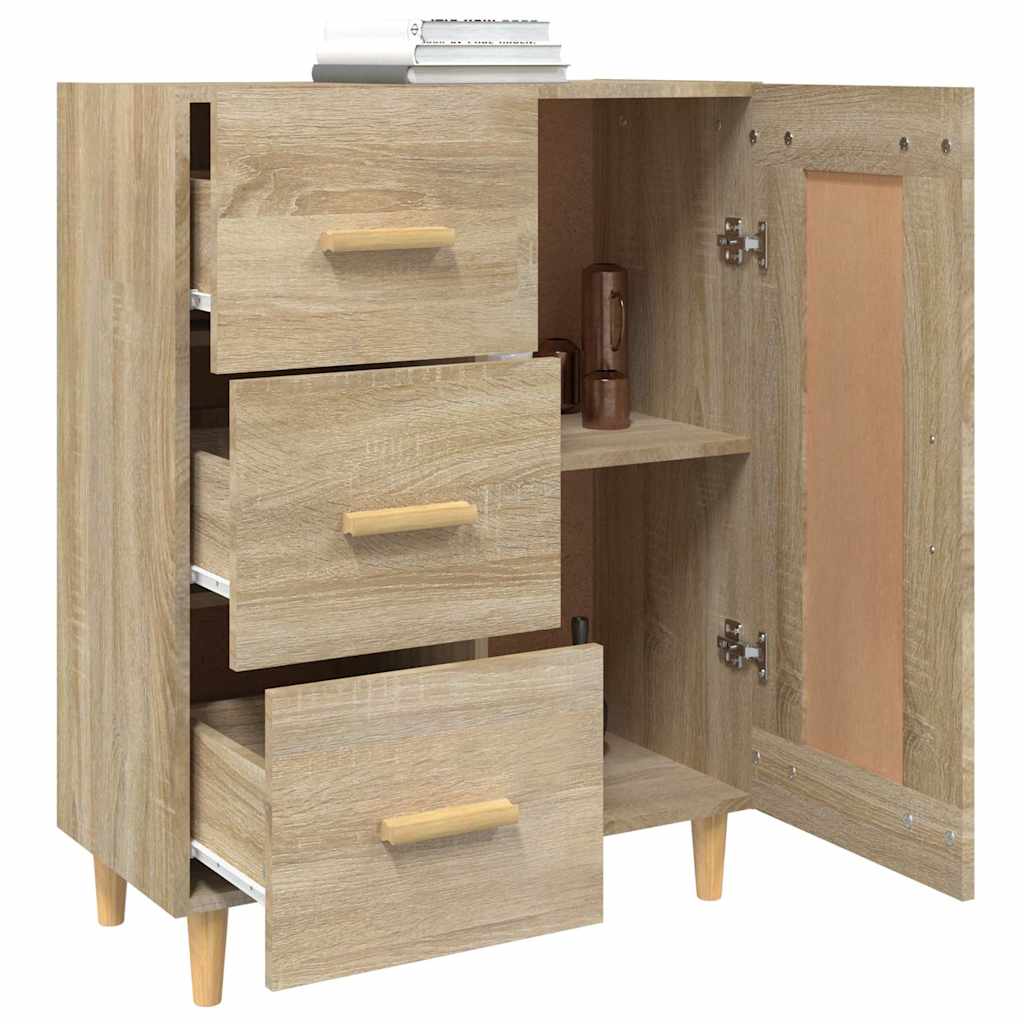 vidaXL Sideboard Sonoma Oak 69.5x34x90 cm Engineered Wood 5