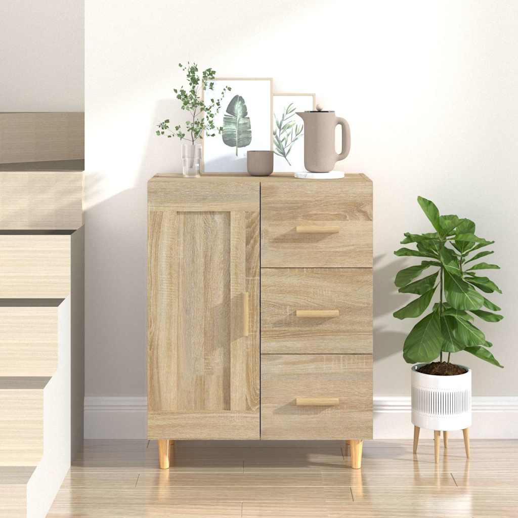 vidaXL Sideboard Sonoma Oak 69.5x34x90 cm Engineered Wood 1