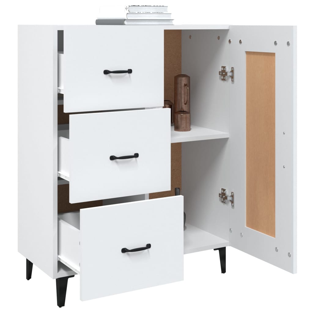 vidaXL Sideboard White 69.5x34x90 cm Engineered Wood 5
