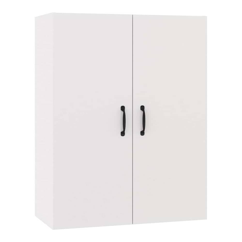Hanging Cabinet 69,5x34x90 cm Engineered Wood White