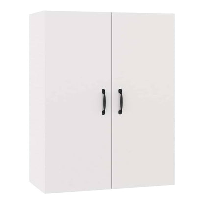 Hanging Cabinet 69,5x34x90 cm Engineered Wood White
