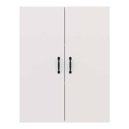 Hanging Cabinet 69,5x34x90 cm Engineered Wood White