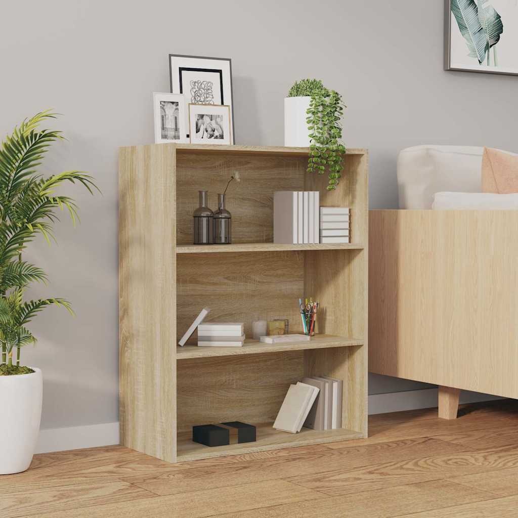 vidaXL Hanging Wall Cabinet Sonoma Oak 69.5x32.5x90 cm 3