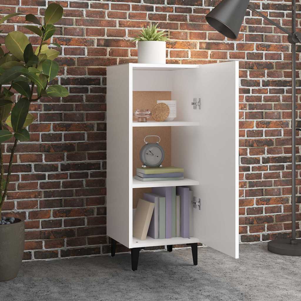 vidaXL Sideboard White 34.5x34x90 cm Engineered Wood 3
