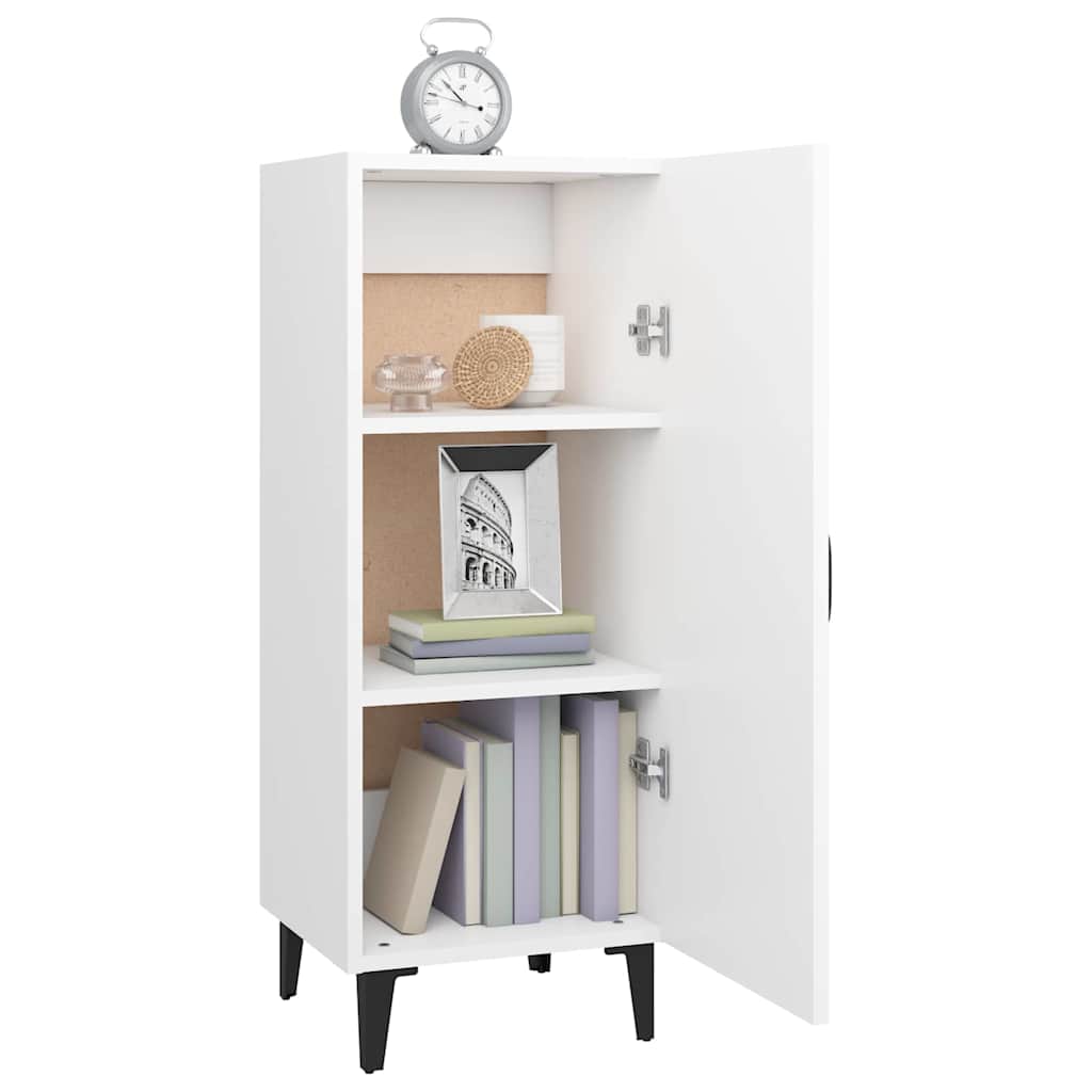 vidaXL Sideboard White 34.5x34x90 cm Engineered Wood 4