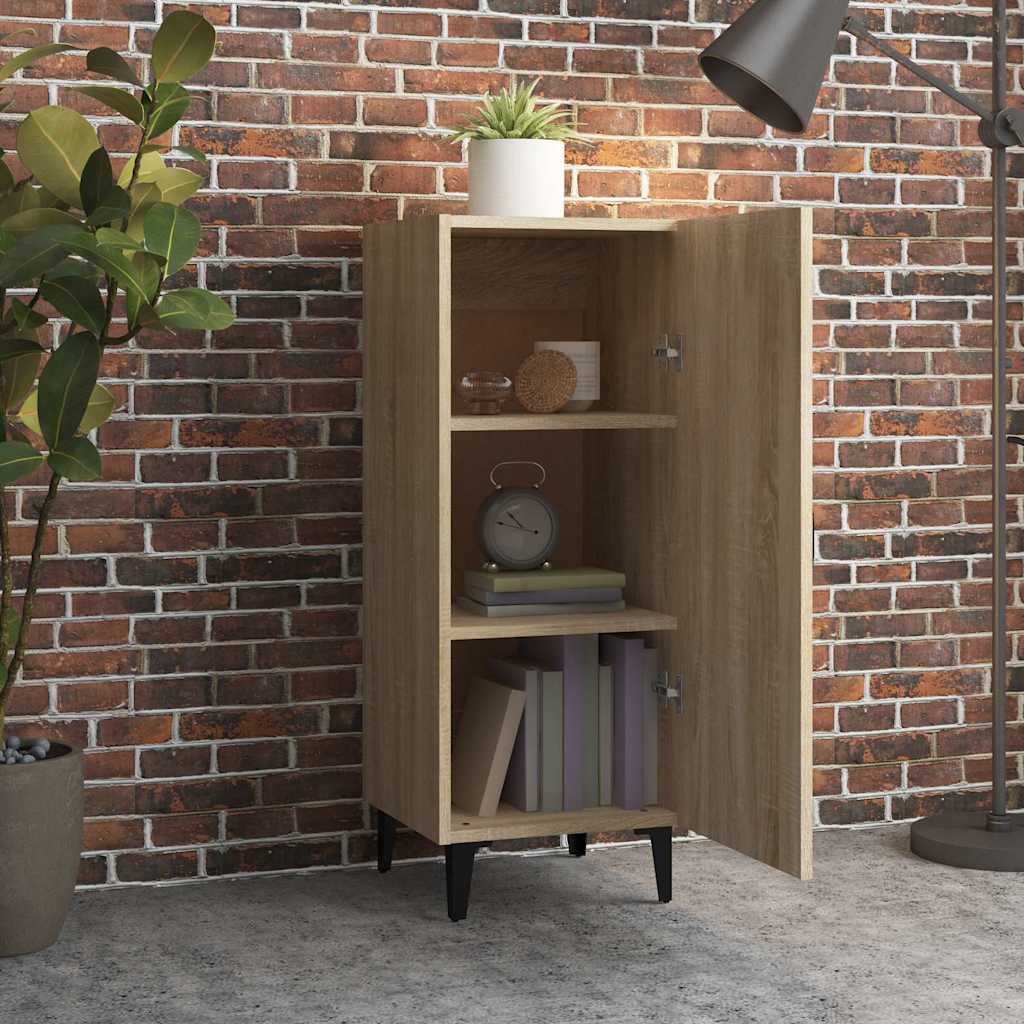 vidaXL Sideboard Sonoma Oak 34.5x34x90 cm Engineered Wood 3