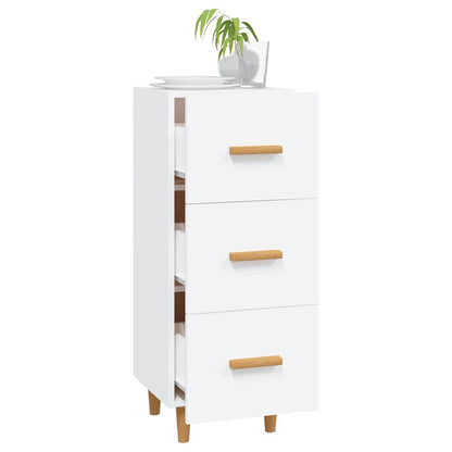 vidaXL Sideboard White 34.5x34x90 cm Engineered Wood 4