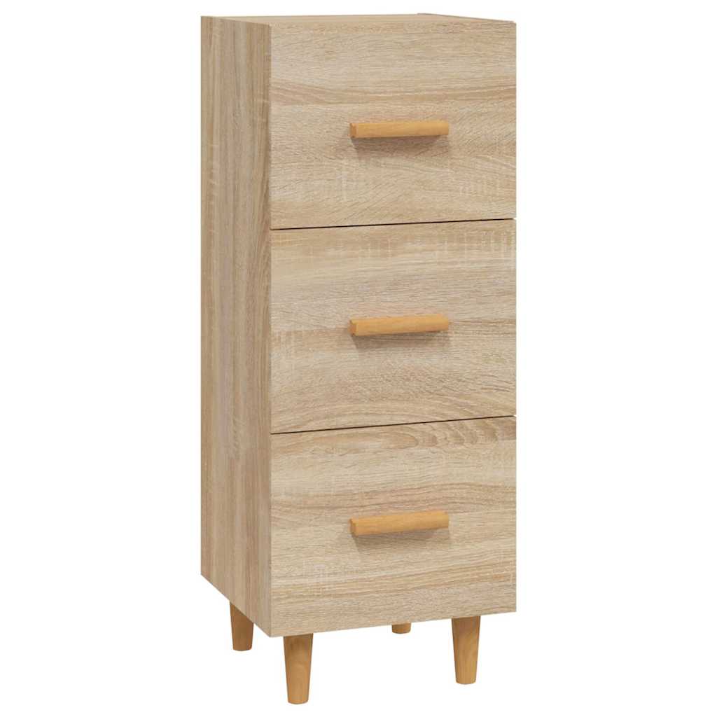 vidaXL Sideboard Sonoma Oak 34.5x34x90 cm Engineered Wood 2