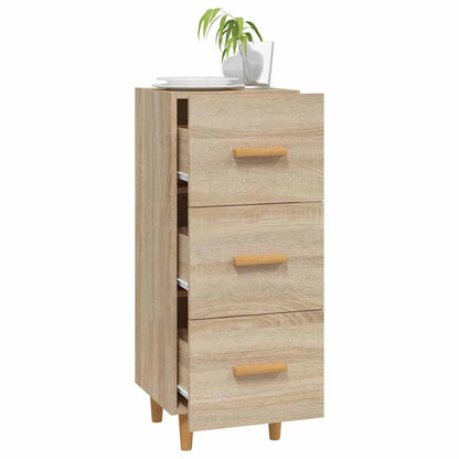 vidaXL Sideboard Sonoma Oak 34.5x34x90 cm Engineered Wood 4