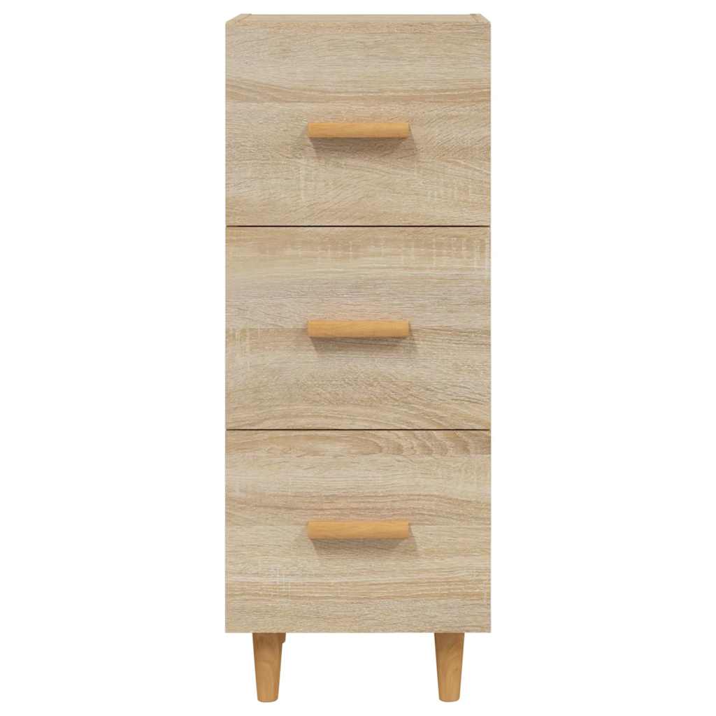 vidaXL Sideboard Sonoma Oak 34.5x34x90 cm Engineered Wood 5
