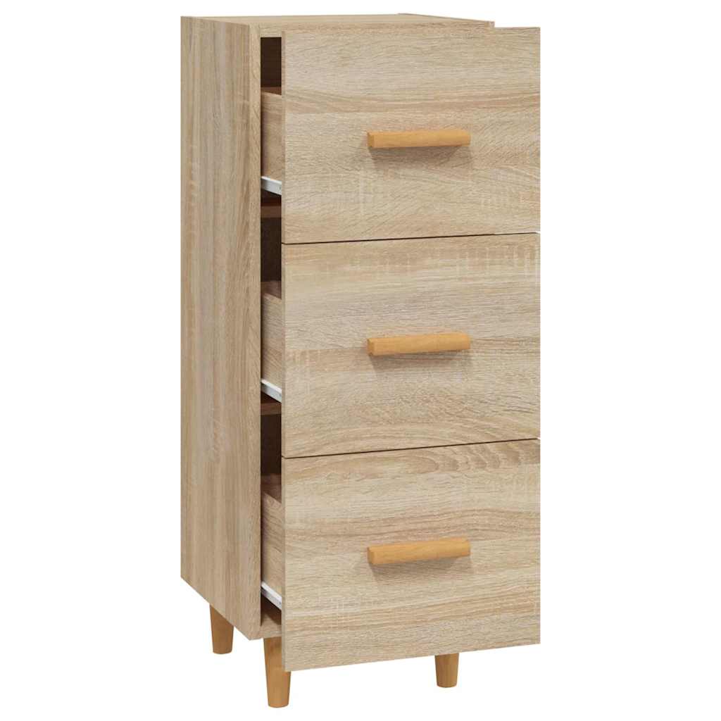 vidaXL Sideboard Sonoma Oak 34.5x34x90 cm Engineered Wood 6