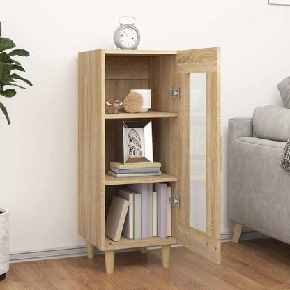 vidaXL Sideboard Sonoma Oak 34.5x34x90 cm Engineered Wood 3