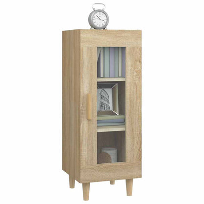 vidaXL Sideboard Sonoma Oak 34.5x34x90 cm Engineered Wood 4