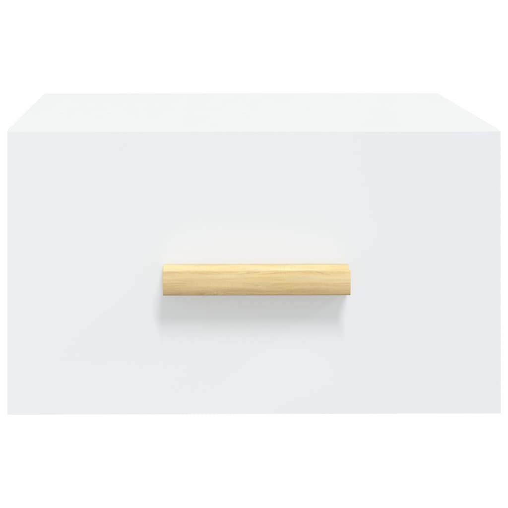 vidaXL Wall-mounted Bedside Cabinets 2 pcs White 35x35x20 cm 4