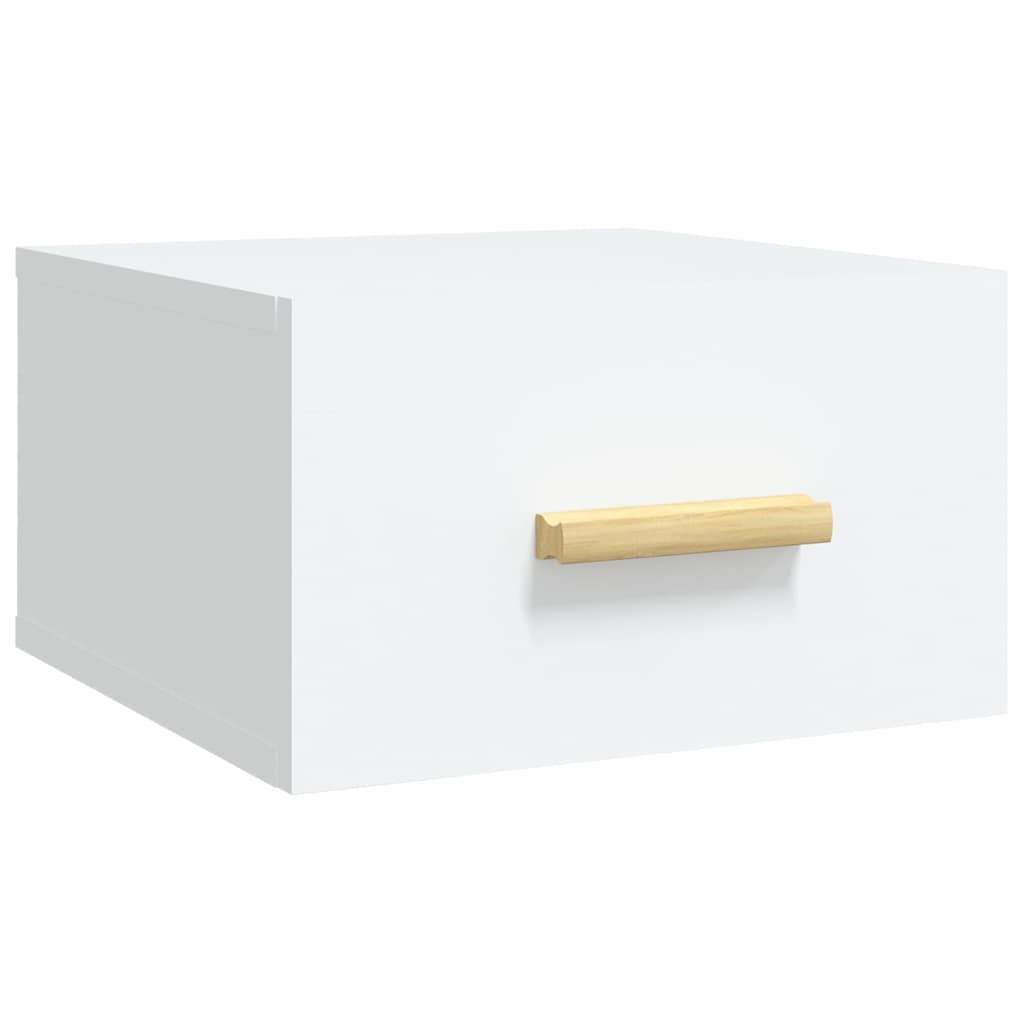 vidaXL Wall-mounted Bedside Cabinets 2 pcs White 35x35x20 cm 5