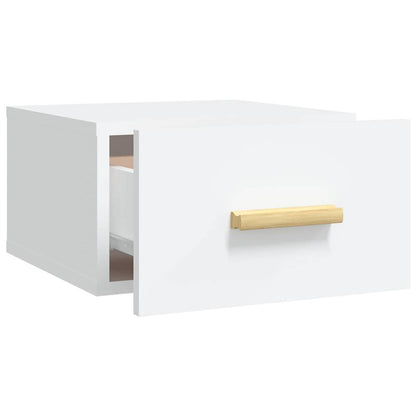 vidaXL Wall-mounted Bedside Cabinets 2 pcs White 35x35x20 cm 6