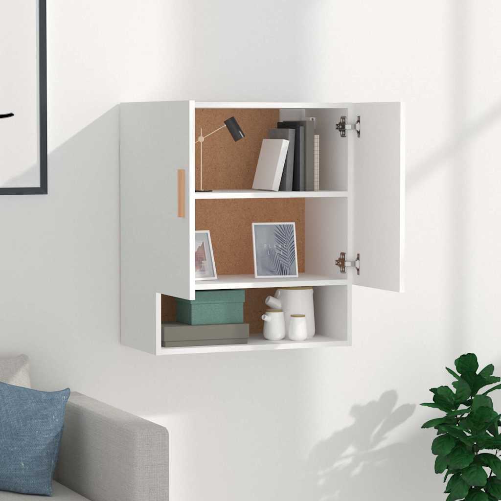 vidaXL Wall Cabinet White 60x31x70 cm Engineered Wood 3