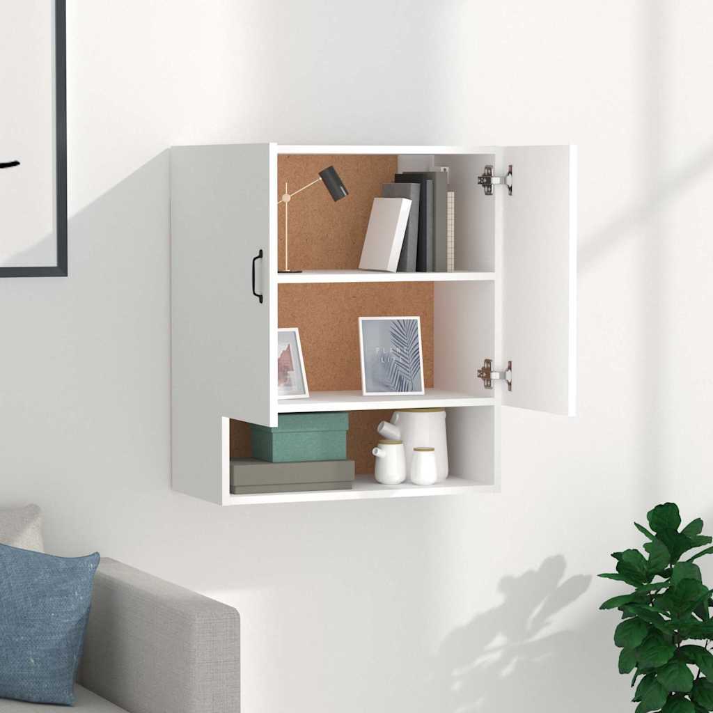 vidaXL Floating Cabinet | White | Engineered Wood | Medium | Wall Cabinet 3