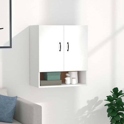 vidaXL Floating Cabinet | White | Engineered Wood | Medium | Wall Cabinet 1