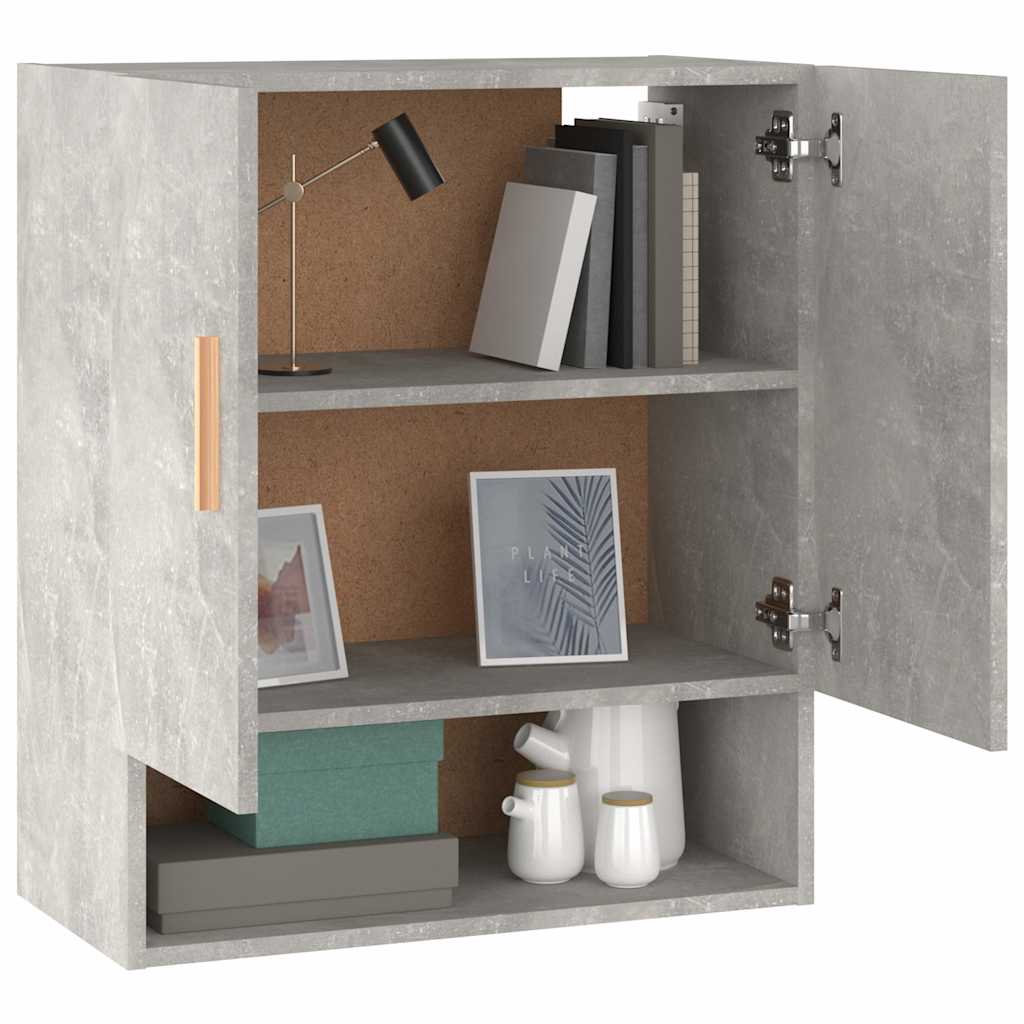 vidaXL Floating Cabinet | Concrete Grey | Engineered Wood | Medium 4