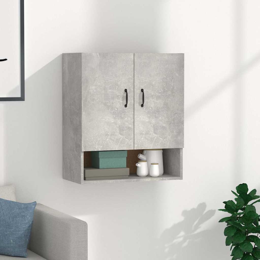 vidaXL Floating Cabinet | Concrete Grey | Engineered Wood | Medium 1