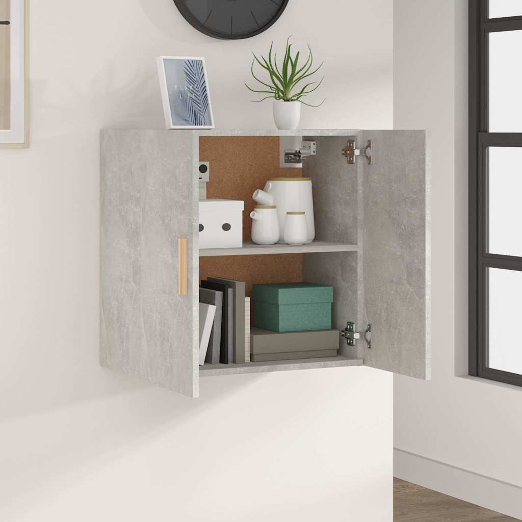 vidaXL Wall Cabinet | Concrete Grey | Engineered Wood | 60x30x60 cm 3
