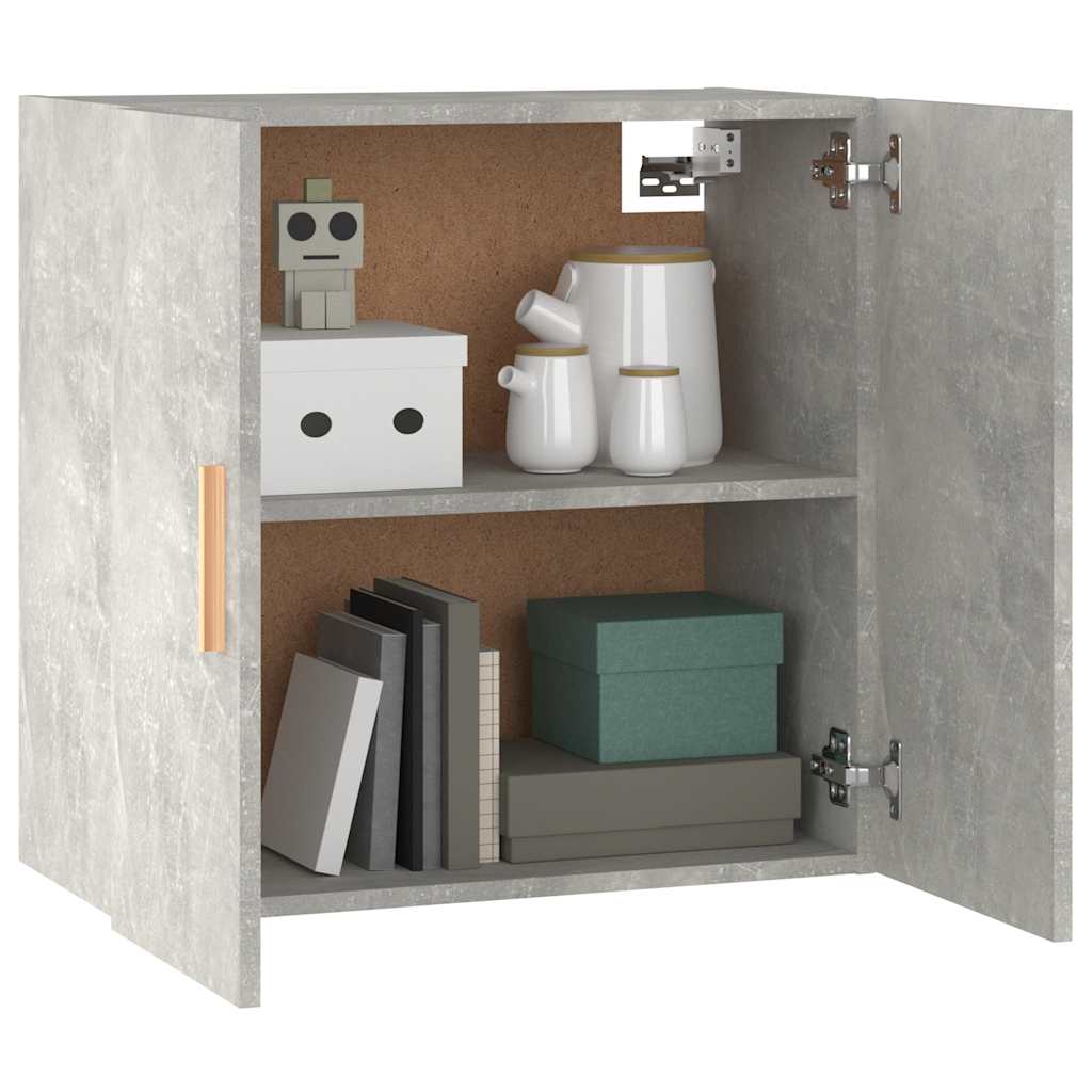 vidaXL Wall Cabinet | Concrete Grey | Engineered Wood | 60x30x60 cm 4