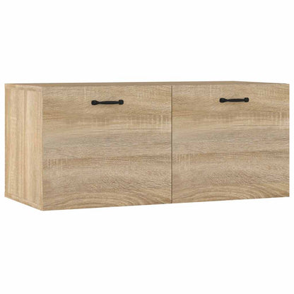 vidaXL Wall Cabinet Sonoma Oak 80x36.5x35 cm Engineered Wood 2