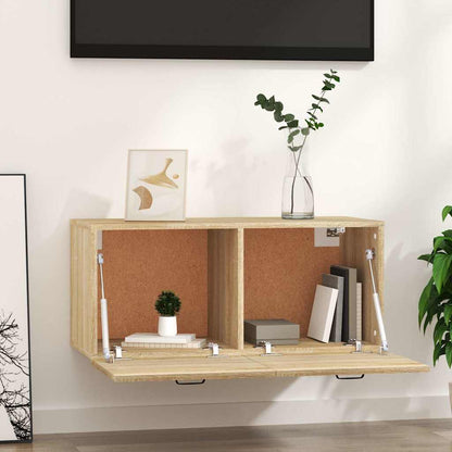 vidaXL Wall Cabinet Sonoma Oak 80x36.5x35 cm Engineered Wood 3