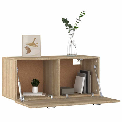 vidaXL Wall Cabinet Sonoma Oak 80x36.5x35 cm Engineered Wood 4