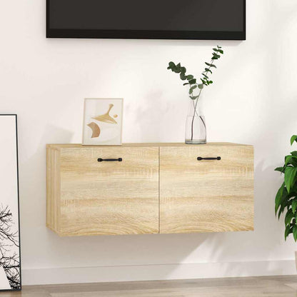 vidaXL Wall Cabinet Sonoma Oak 80x36.5x35 cm Engineered Wood 1