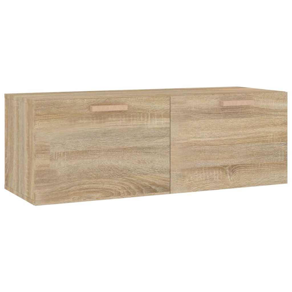 vidaXL Wall Cabinet Sonoma Oak 100x36.5x35 cm Engineered Wood 2