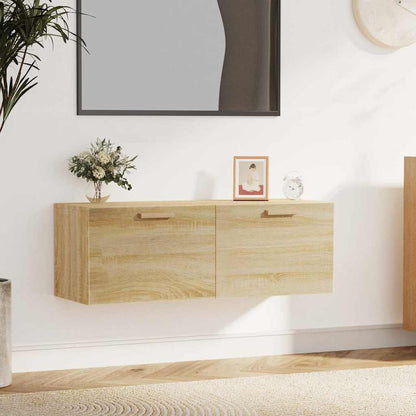 vidaXL Wall Cabinet Sonoma Oak 100x36.5x35 cm Engineered Wood 1
