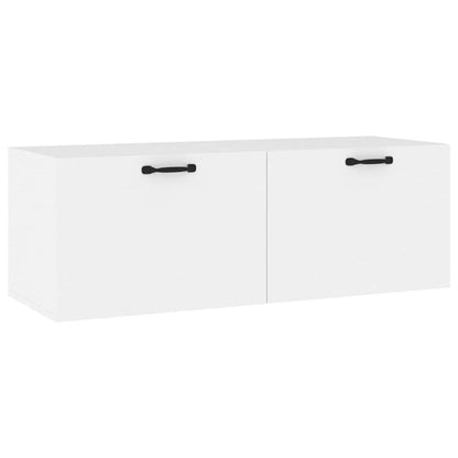 vidaXL Floating Cabinet | White | Engineered wood | Medium |  Wall mounting 2