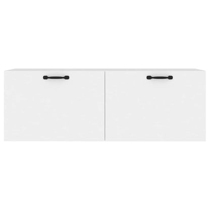 vidaXL Floating Cabinet | White | Engineered wood | Medium |  Wall mounting 5