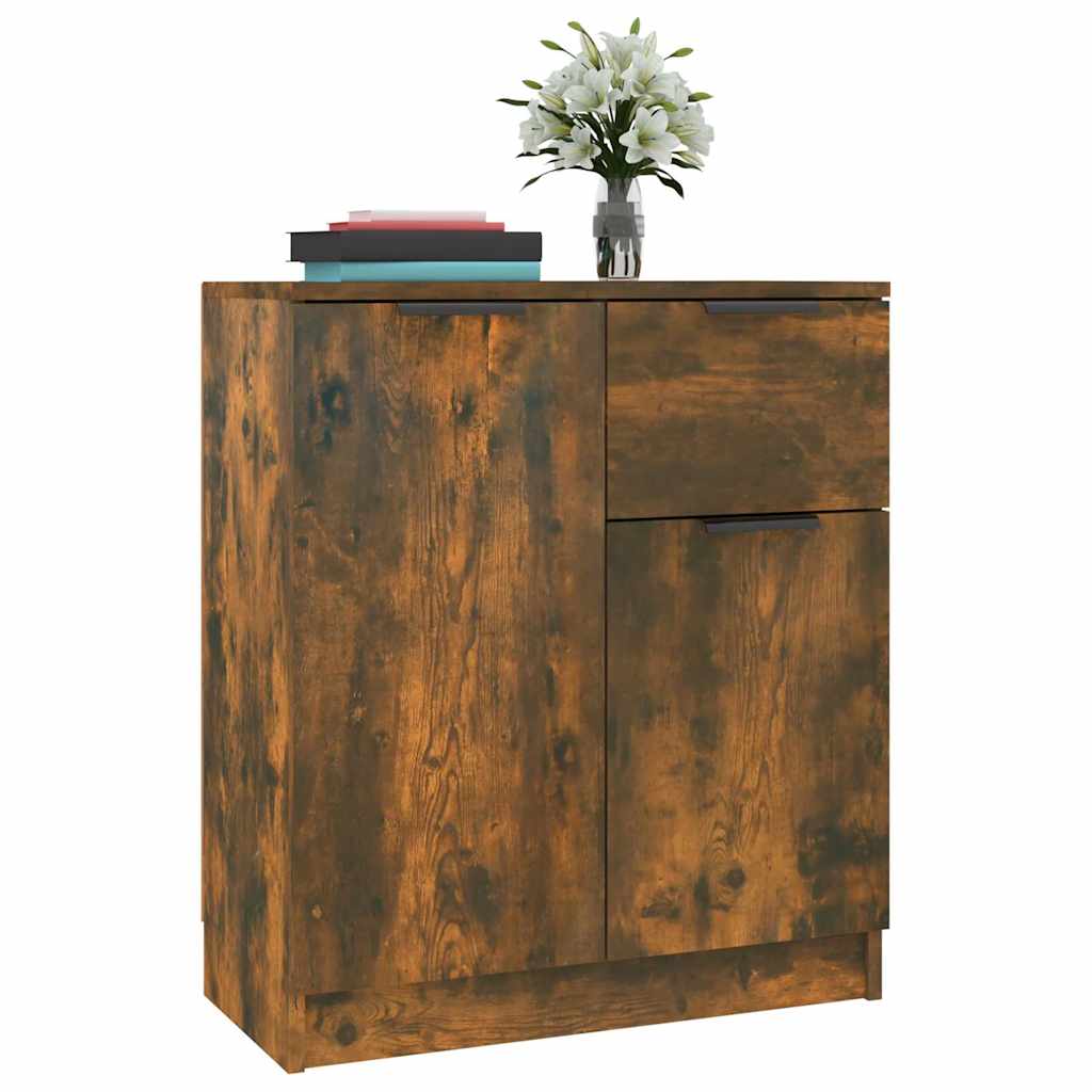 vidaXL Sideboard Smoked Oak 60x30x70 cm Engineered Wood 4