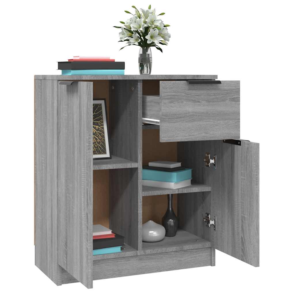 vidaXL Sideboard Grey Sonoma 60x30x70 cm Engineered Wood 4