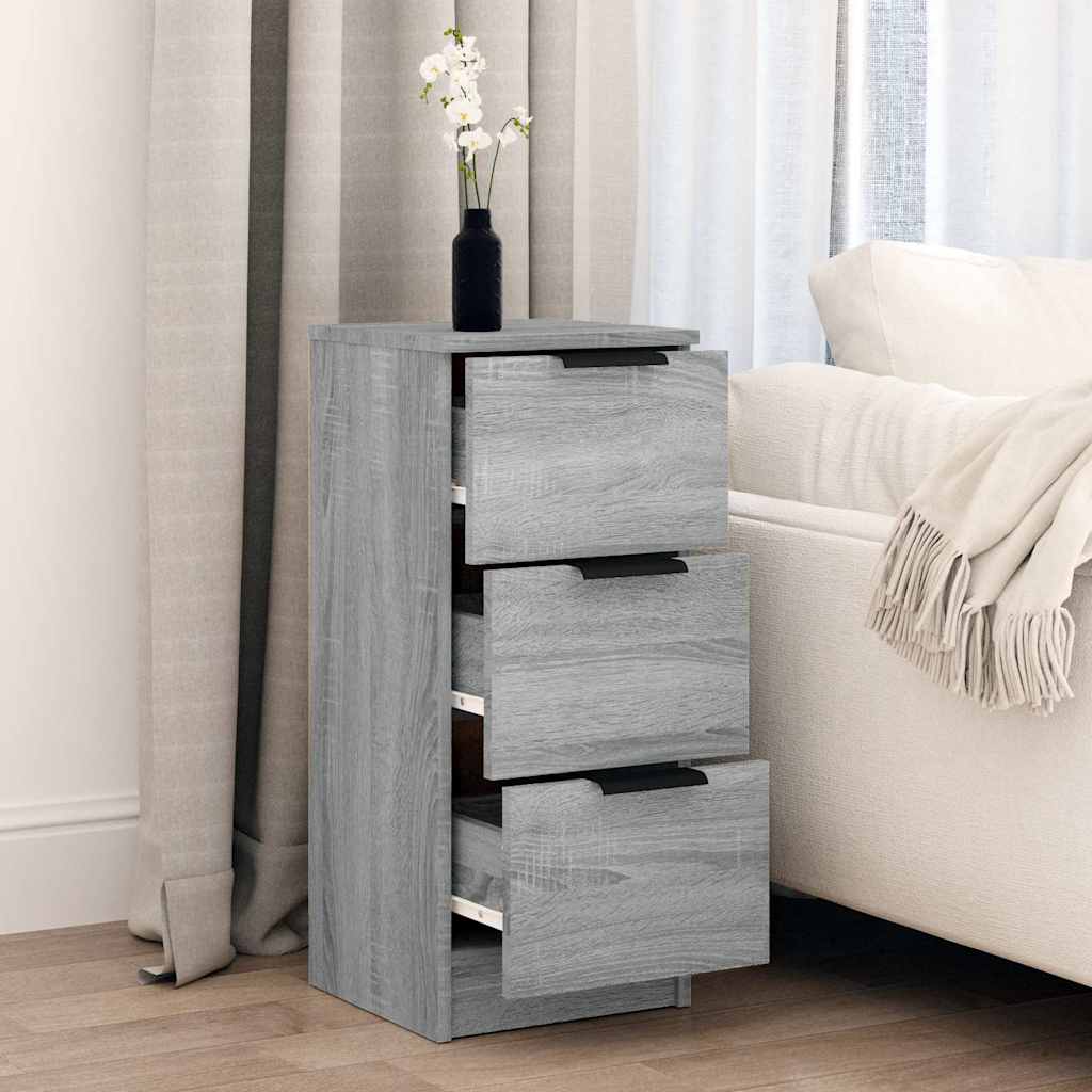 vidaXL Sideboard Grey Sonoma 30x30x70 cm Engineered Wood 3