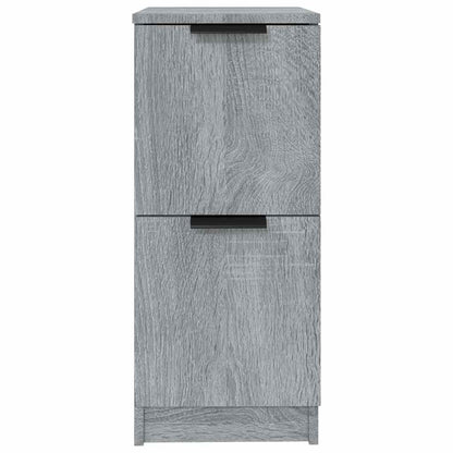 vidaXL Sideboards 2 pcs Grey Sonoma 30x30x70 cm Engineered Wood 4