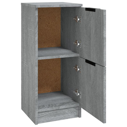 vidaXL Sideboards 2 pcs Grey Sonoma 30x30x70 cm Engineered Wood 5