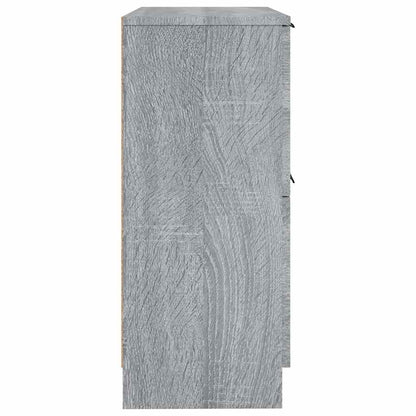 vidaXL Sideboards 2 pcs Grey Sonoma 30x30x70 cm Engineered Wood 6