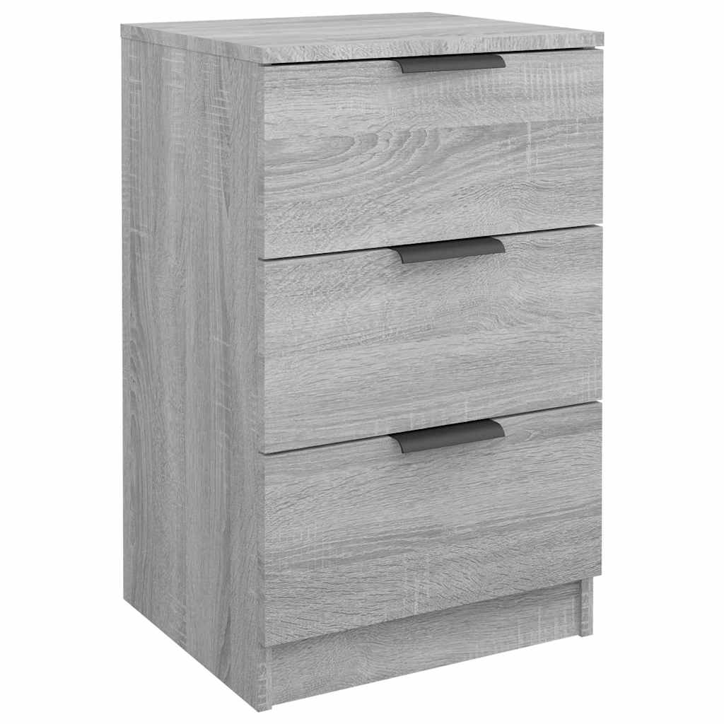 vidaXL Bedside Cabinet Grey Sonoma 40x36x65 cm 2
