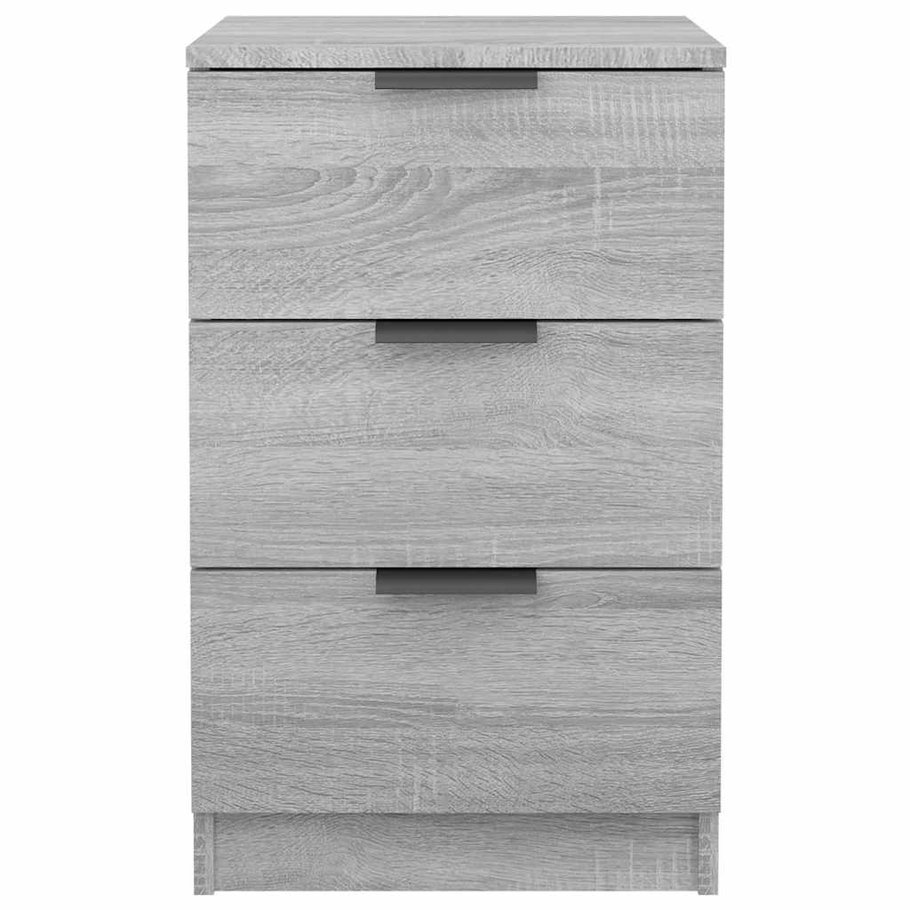 vidaXL Bedside Cabinet Grey Sonoma 40x36x65 cm 4