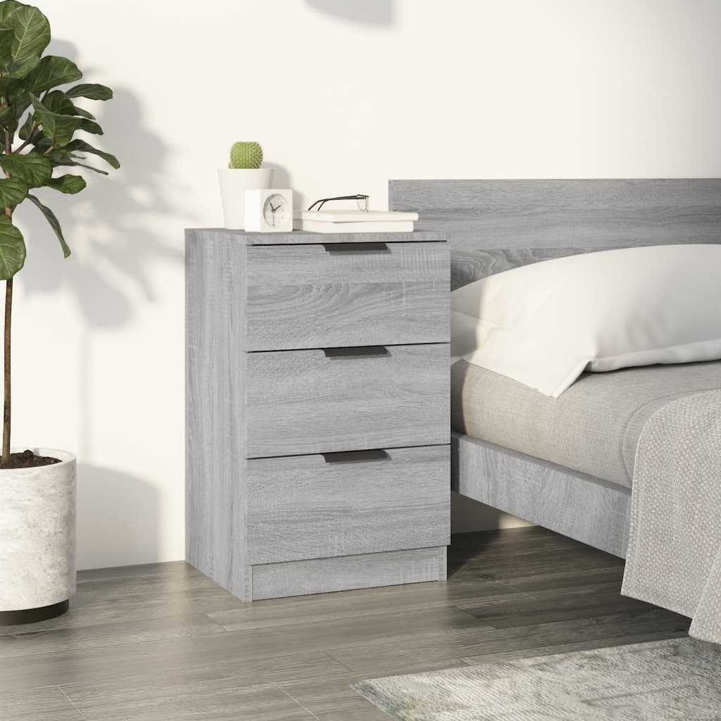 vidaXL Bedside Cabinet Grey Sonoma 40x36x65 cm 1