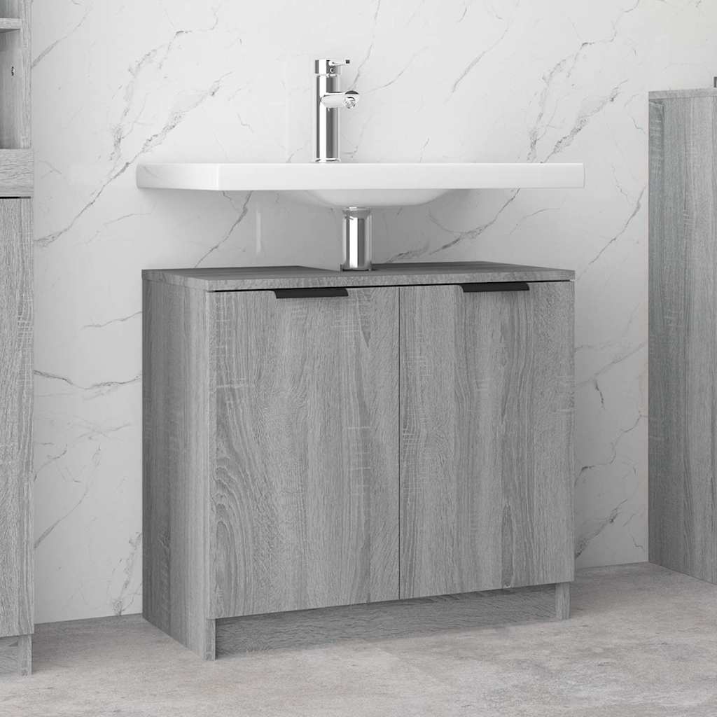 vidaXL Bathroom Cabinet 64.5x33.5x59 cm Engineered Wood