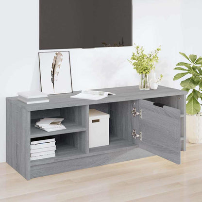 vidaXL TV Cabinet Grey Sonoma 102x35.5x36.5 cm Engineered Wood 3