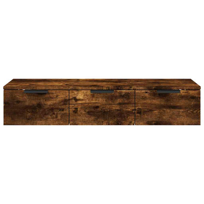 vidaXL Wall Cabinet Smoked Oak 102x30x20 cm Engineered Wood 5